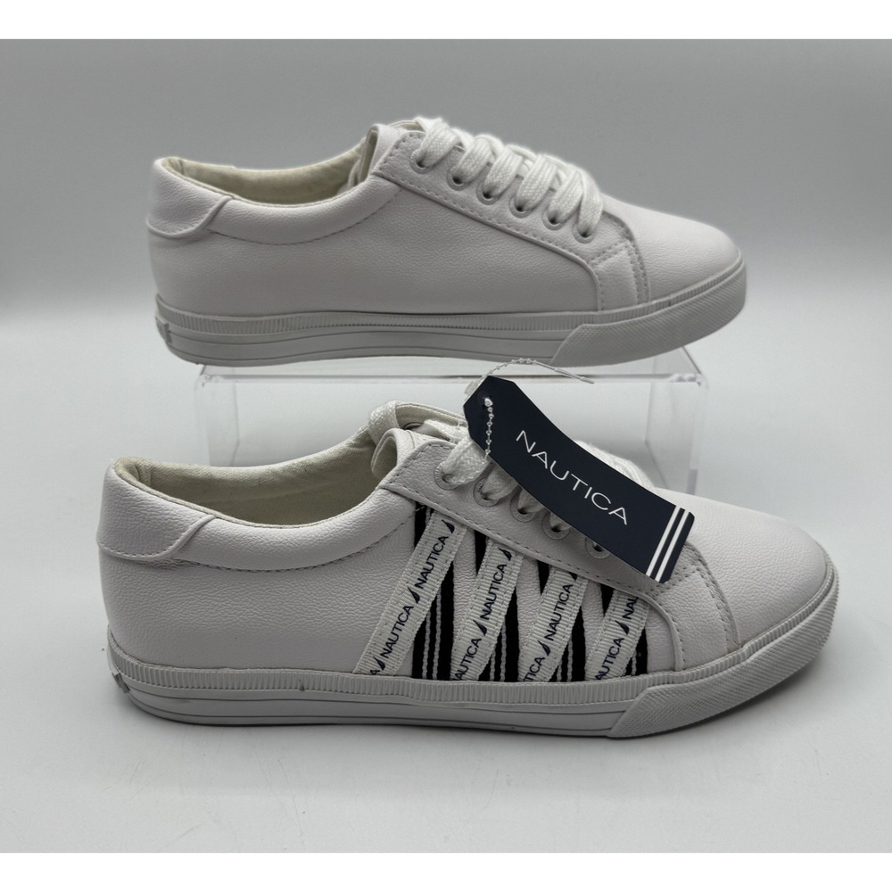 Nautica Jassa Women's Shoes White Size 6.5 Casual Wear, Low Top, NWT